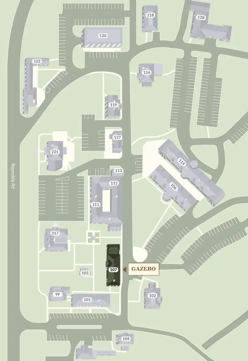 Gazebo on Reynolda Village Map