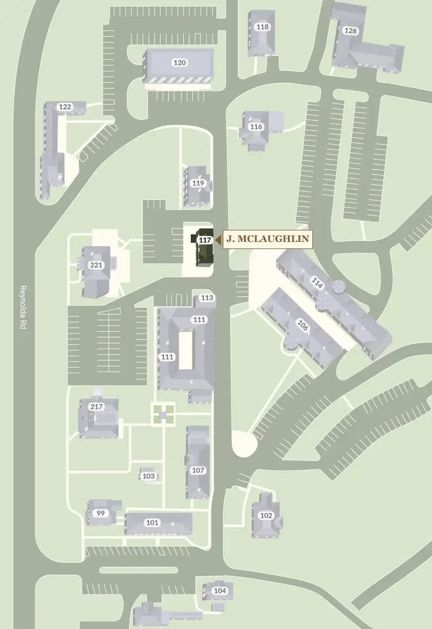 J. McLaughlin on Reynolda Village Map