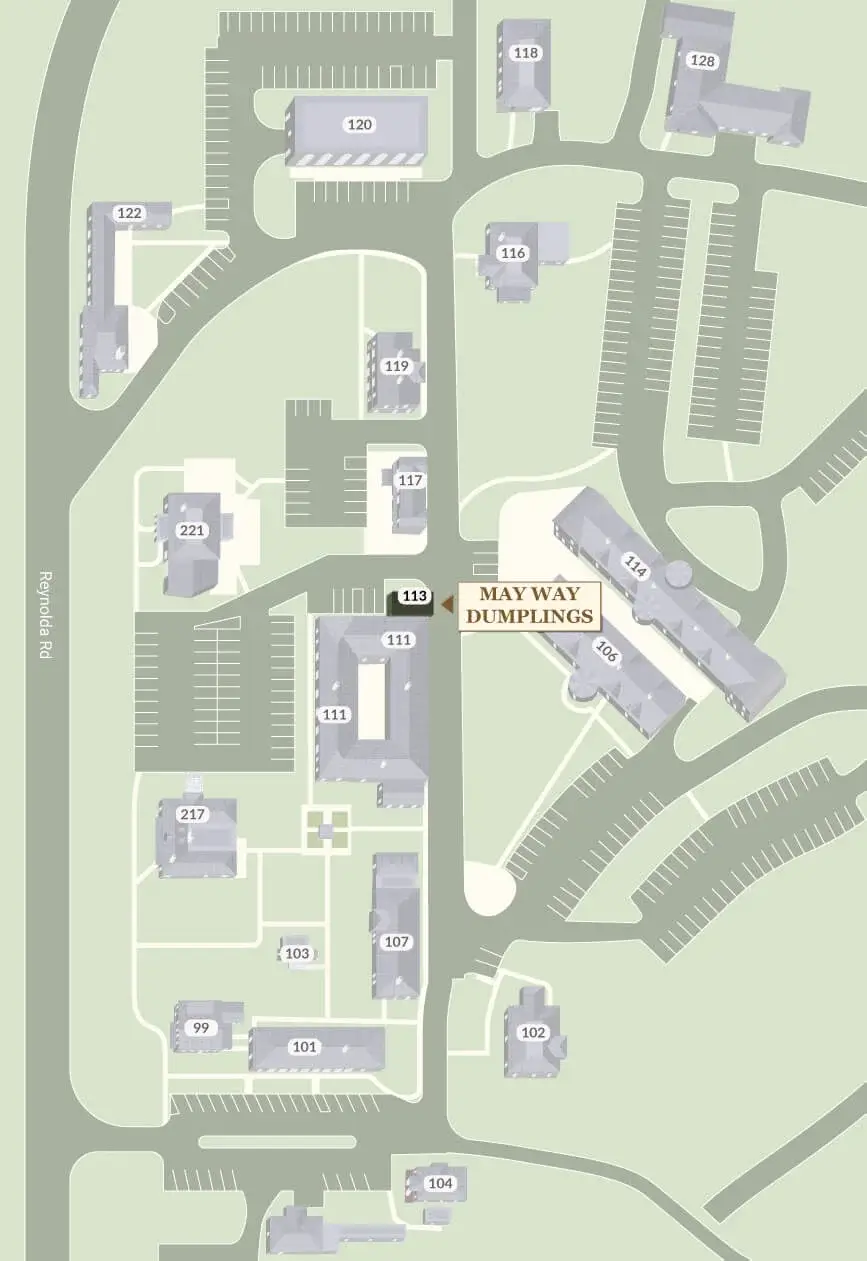 May Way Dumplings on Reynolda Village Map