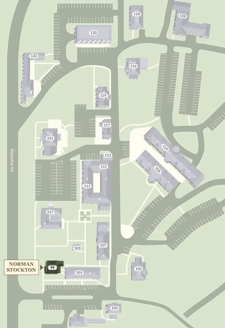 Norman Stockton on Reynolda Village Map
